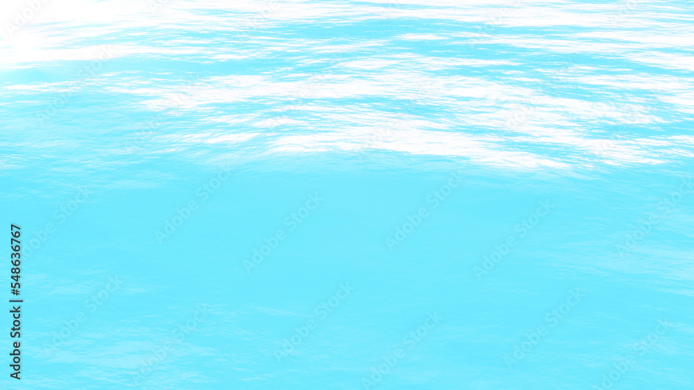 きれいな青い水面の背景素材。
