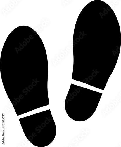  Shoe print, step icon vector template on white background..eps