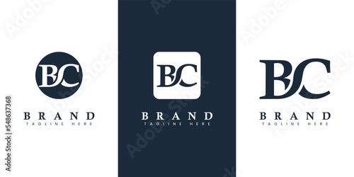 Modern and simple Letter BC Logo, suitable for any business with BC or CB initials. photo