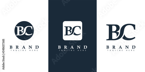 Modern and simple Letter BC Logo, suitable for any business with BC or CB initials.