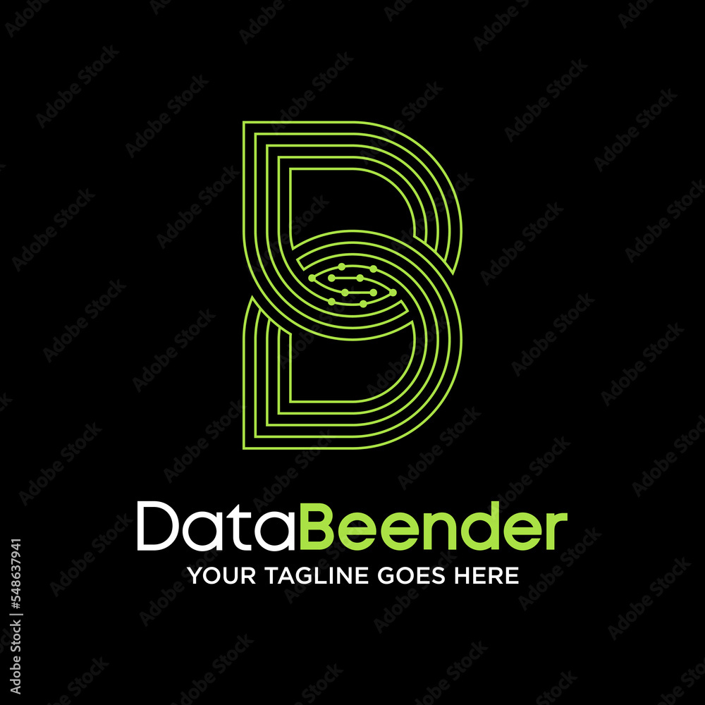 Obraz premium Simple and unique letter or word B font using many lines out or art image graphic icon logo design abstract concept vector stock. Can be used as symbol related to initial or sport tech