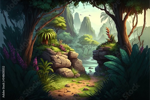 A Game Template Nature Scene