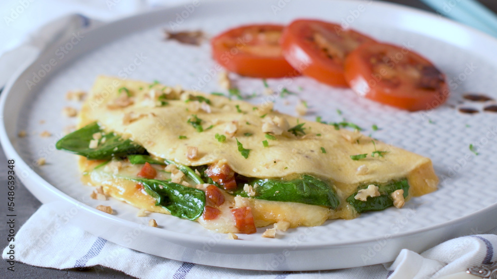 Omelet with vegetables Omelet with vegetables