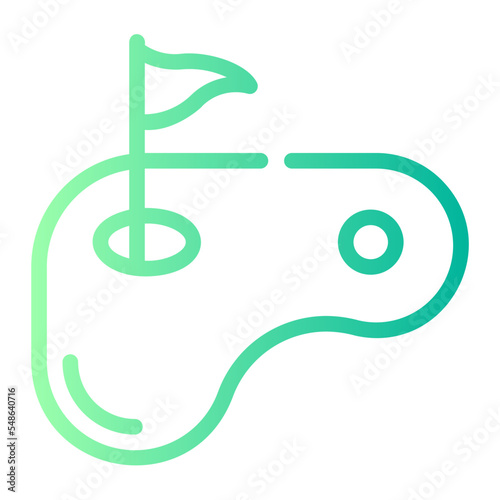 minigolf gradient icon
