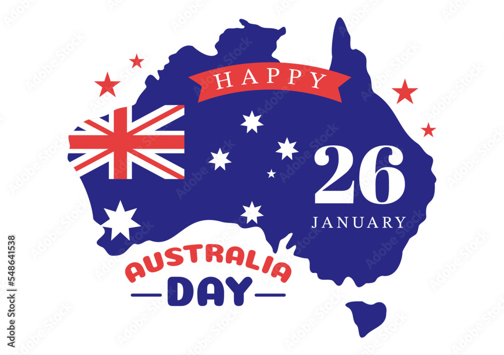 Happy Australia Day Observed Every Year on January 26th with Flags and Map to Diversity of Peoples in Flat Cartoon Hand Drawn Template Illustration Happy Australia Day Observed Every Year on January 26th with Flags and Map to Diversity of Peoples in Flat Cartoon Hand Drawn Template Illustration