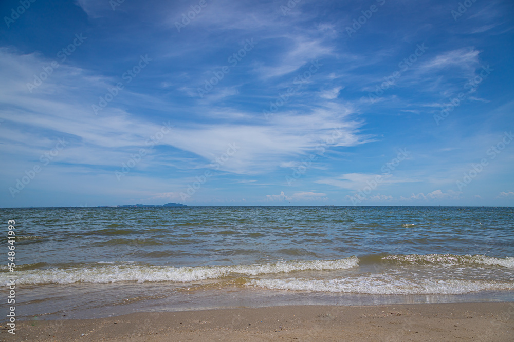 Sand on the beach with sea Sand on the beach with sea