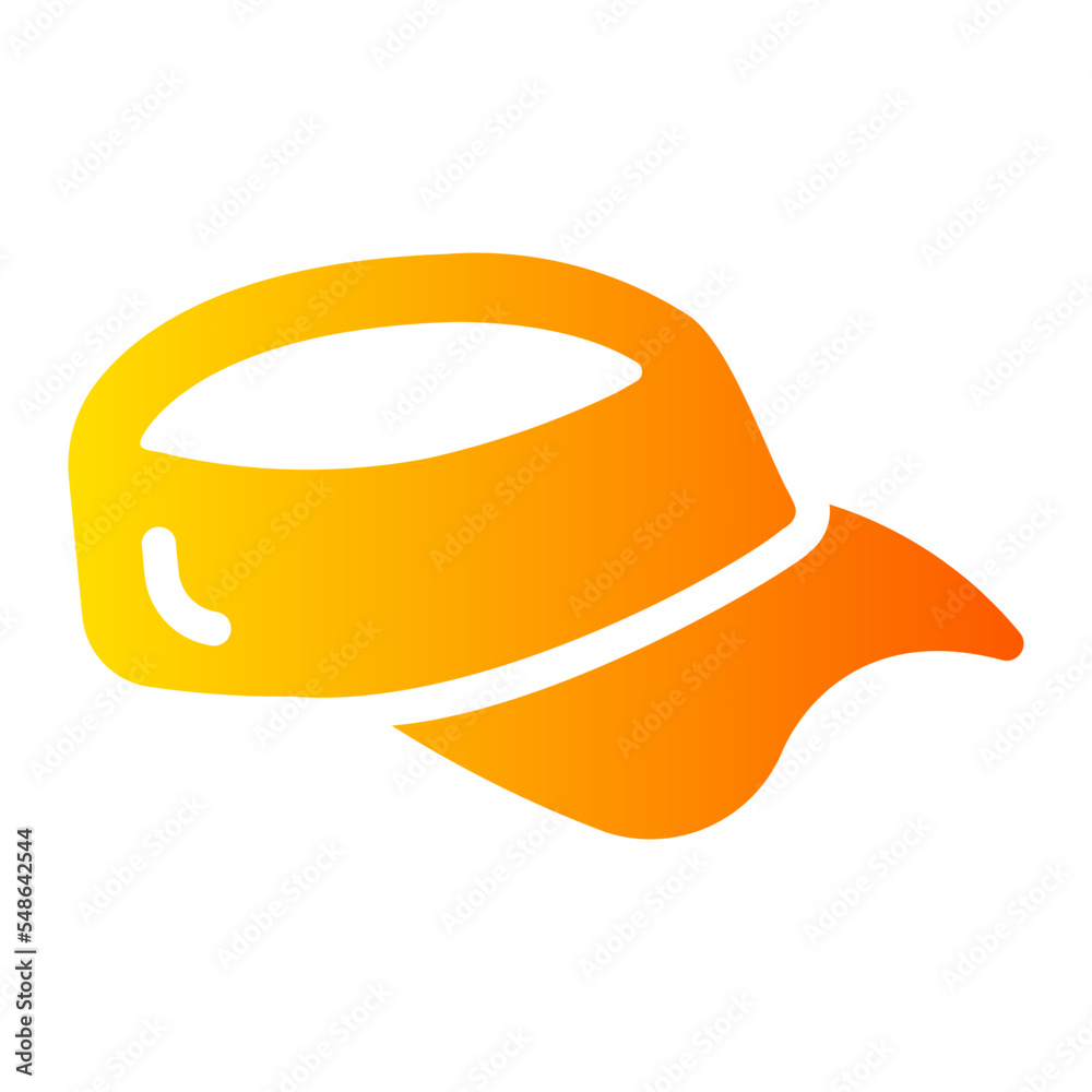 golf cap gradient icon golf cap gradient icon