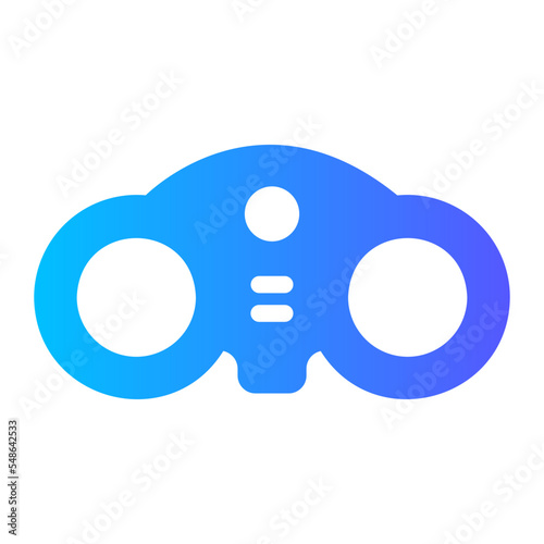 binoculars gradient icon