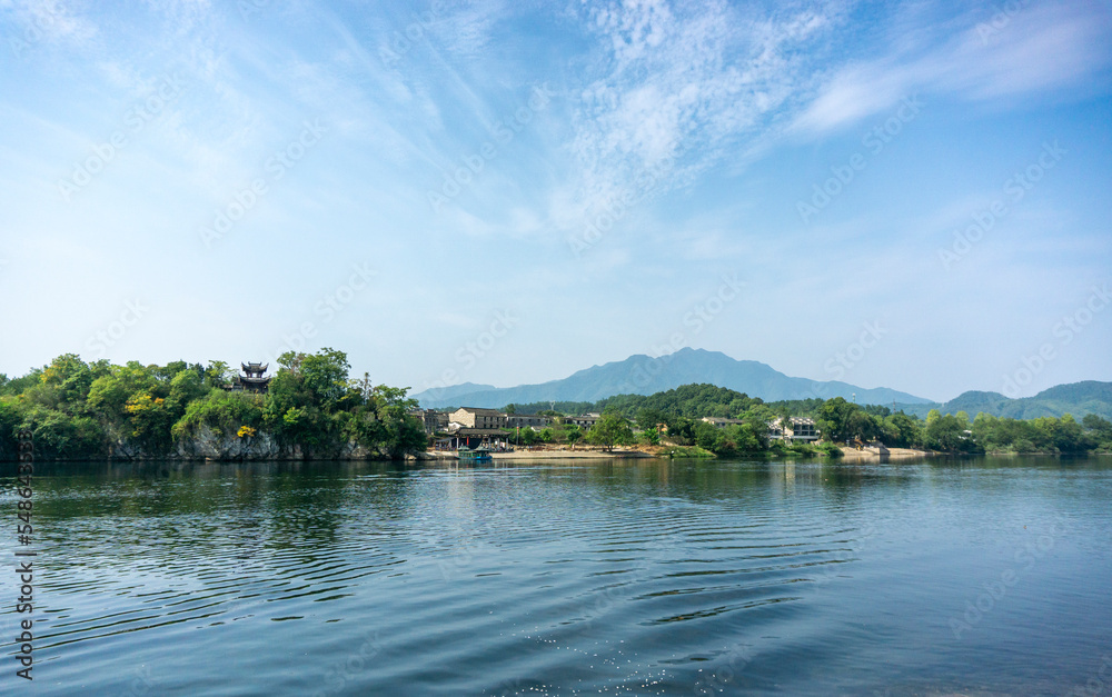 Peach Blossom Pool, Jing County, Xuancheng City, Anhui Province, China, is a famous tourist resort.