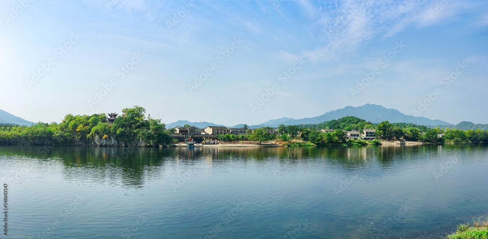 Peach Blossom Pool, Jing County, Xuancheng City, Anhui Province, China, is a famous tourist resort.