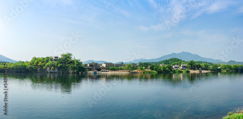 Peach Blossom Pool, Jing County, Xuancheng City, Anhui Province, China, is a famous tourist resort.