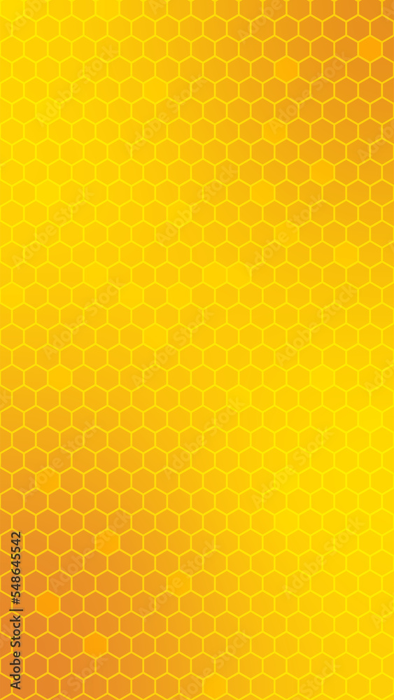 Honeycomb Background Illustration Portrait