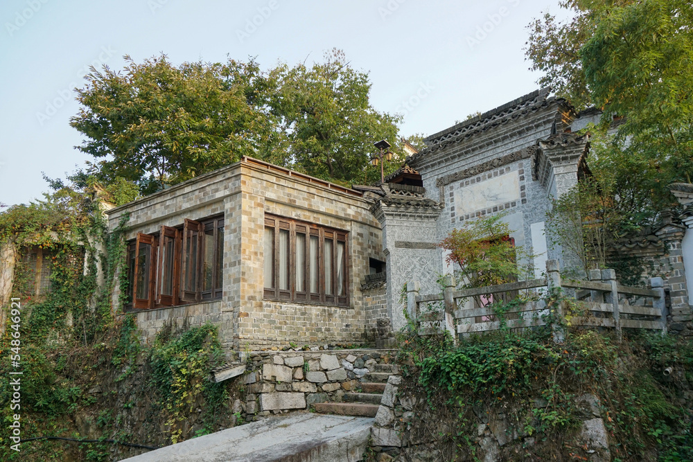 Chaji Ancient Town, Jing County, Xuancheng City, Anhui Province, China, China's largest existing Ming and Qing ancient village, national key cultural relics.

