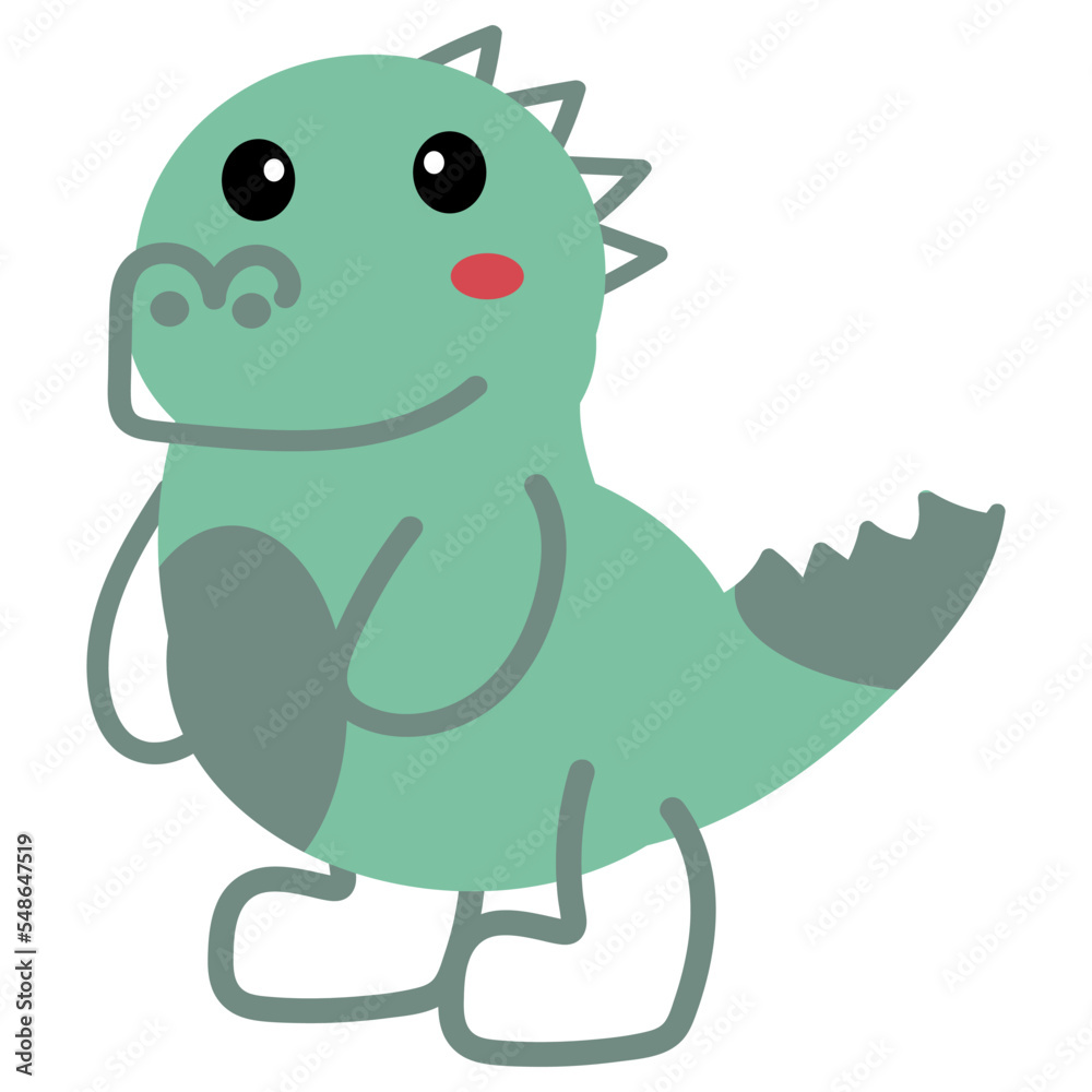 Obraz premium Dinosaur Hand Drawn Childish Element