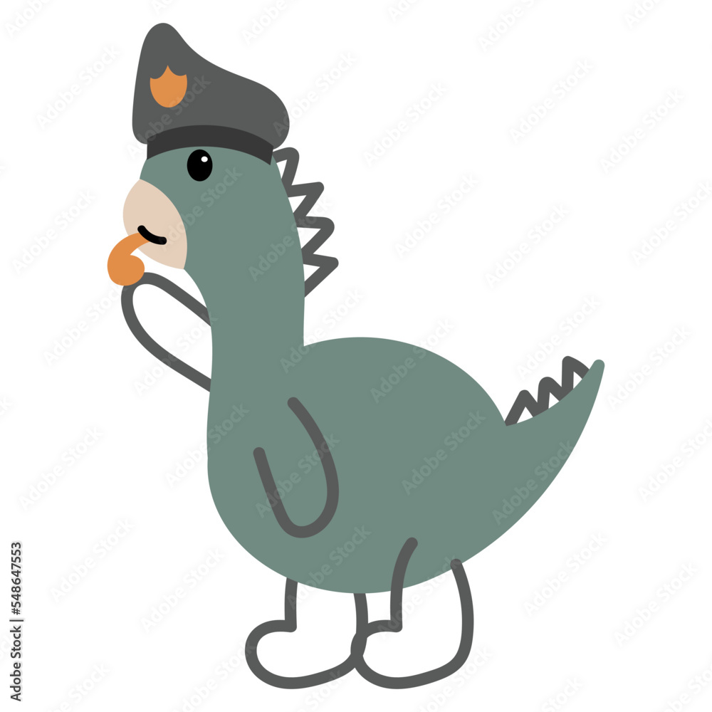 Dinosaur Hand Drawn Childish Element