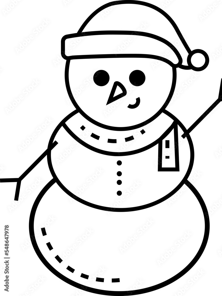 figure of a snowman with hands made of twigs and a Christmas hat and scarf
figure of a snowman with hands made of twigs and a Christmas hat and scarf
