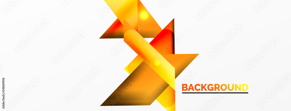 Dynamic 3d geometric abstract background. Triangles and other simple forms composition. Vector Illustration For Wallpaper, Banner, Background, Card, Book Illustration, landing page Dynamic 3d geometric abstract background. Triangles and other simple forms composition. Vector Illustration For Wallpaper, Banner, Background, Card, Book Illustration, landing page