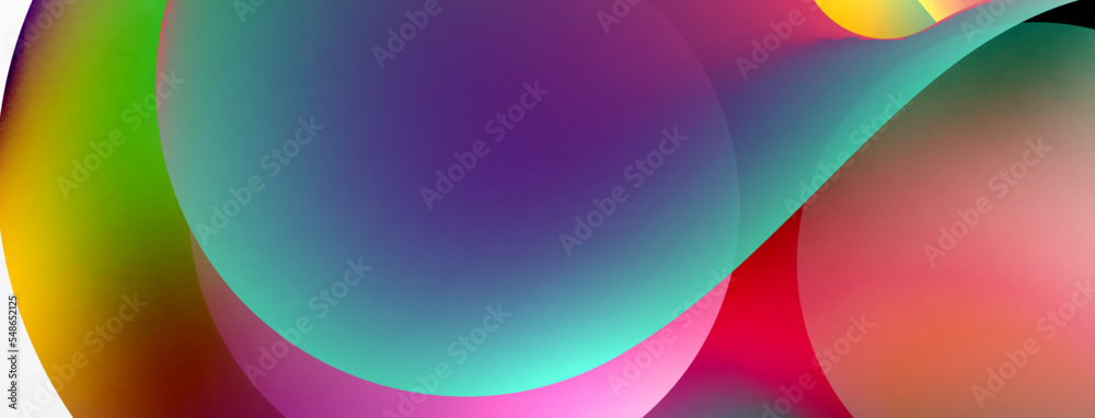 Fluid abstract background, round shapes and circle flowing design for wallpaper, banner, background or landing Fluid abstract background, round shapes and circle flowing design for wallpaper, banner, background or landing