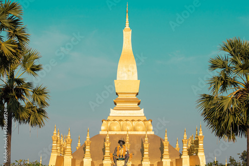 Slika na platnu Pha That Luang festival Vientiane, Laos