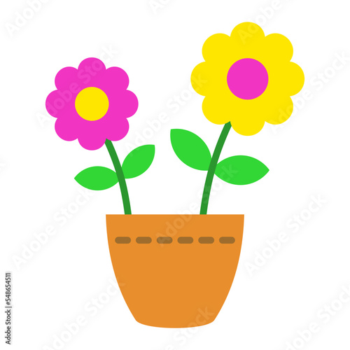 Flower Pot Flat Icon