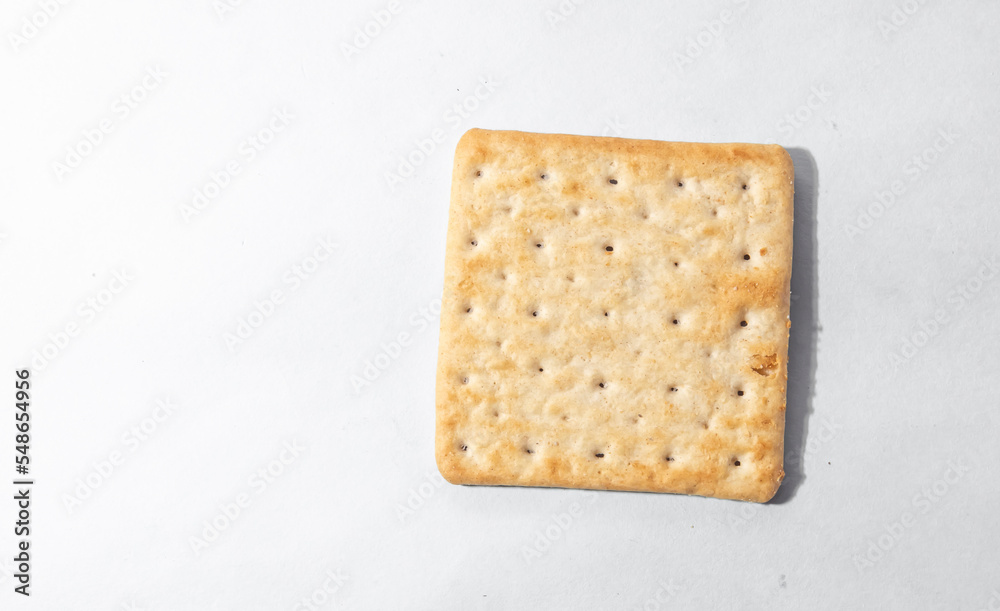 Salt crackers with white background for clipping Salt crackers with white background for clipping