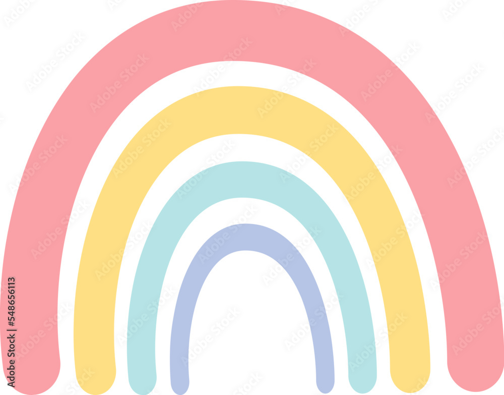Cheerful rainbow illustration Cheerful rainbow illustration