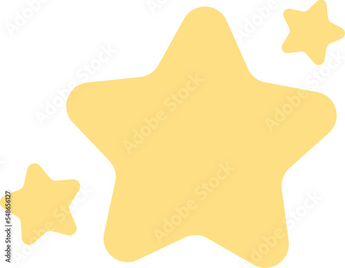 Five-point stars illustration