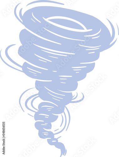 Strong tornado illustration