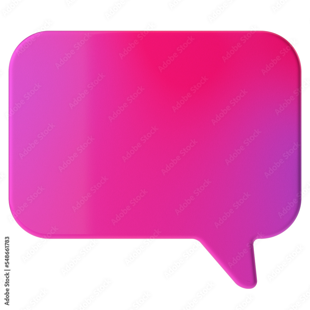 Speech bubble. Speech balloon. Text box. 3D illustration. Speech bubble. Speech balloon. Text box. 3D illustration.