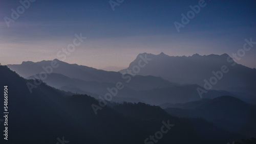 Morning light with Doi Luang, Chiang Dao, Chiang Mai