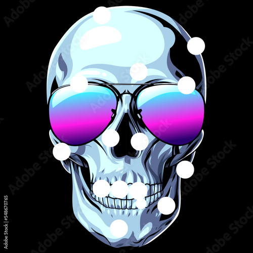 silver skull