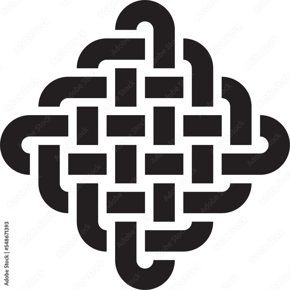 Endless Knot abstract symbol Endless Knot abstract symbol