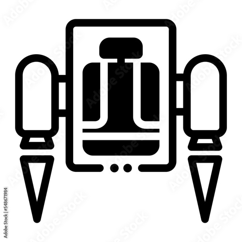 futuristic jetpack icon vector illustration