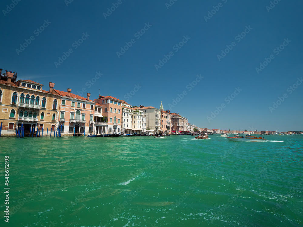 Boat Ride along the Venezia lagoon with clear turquoise water