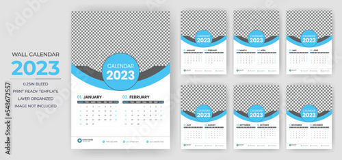 Wall Calendar Template  2023