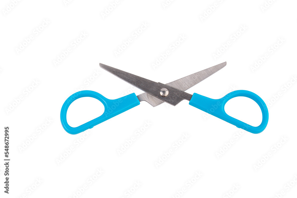 Office stationery scissors cutting on transparent background Office stationery scissors cutting on transparent background