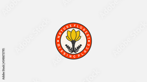 Flower Logo abstract Beauty logo design vector icon