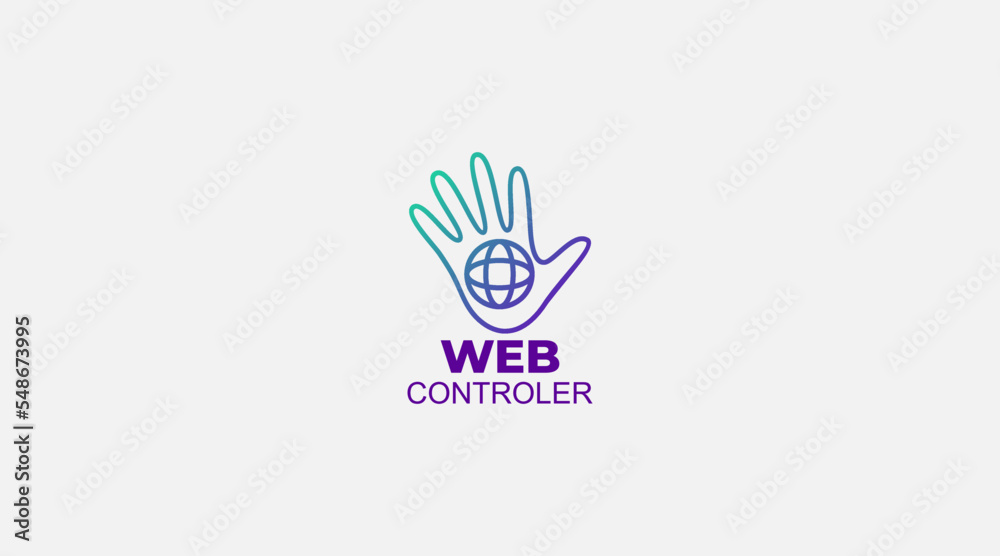 Web controller icon logo vector design illustration Web controller icon logo vector design illustration