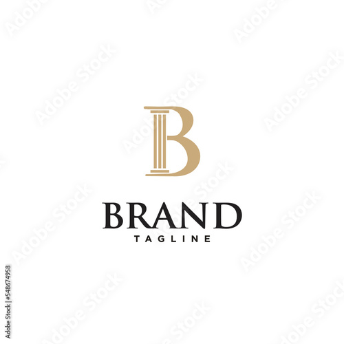 B Letter Law Premium Vector logo icon vector Template