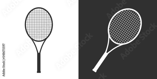 Badminton Table Tennis Racket Sports Game Icon Vector Illustration