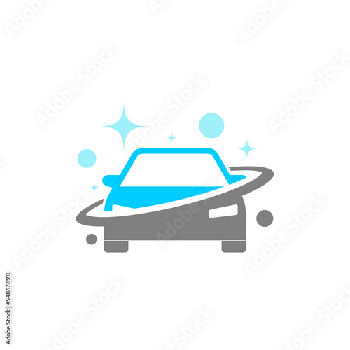 Car care icon. Car wash logo isolated on white background