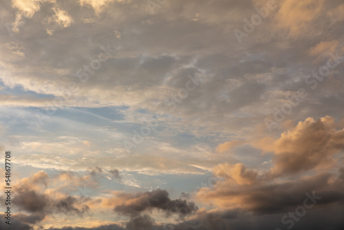 Clouds in the sky at sunset © schankz