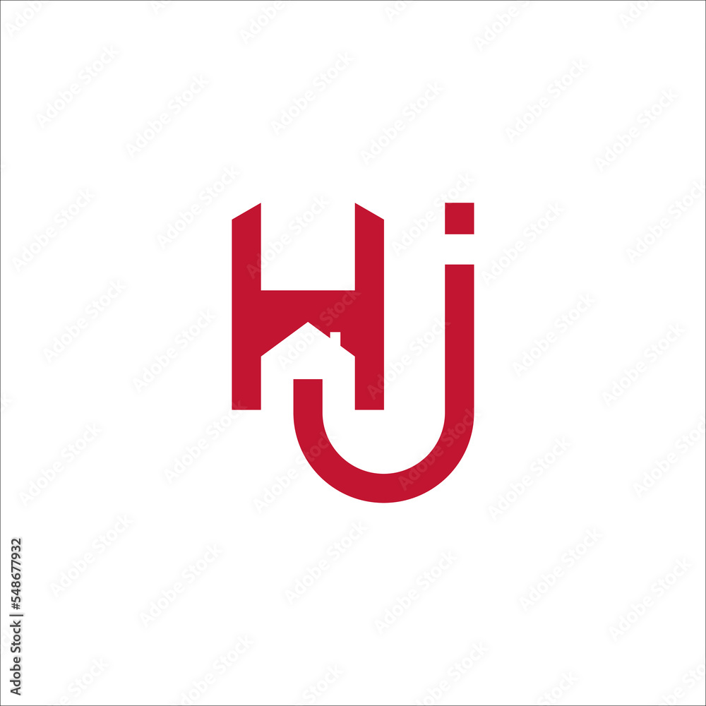 Creative Real Estate modern HJ letter logo design vector Creative Real Estate modern HJ letter logo design vector