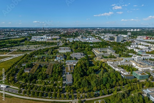 Augsburg - das Univiertel im Luftbild, der Campus und die Gebäude der Neuen Universität 