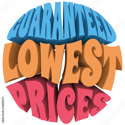Guaranteed Lowest Prices. PNG Transparent Illustration.