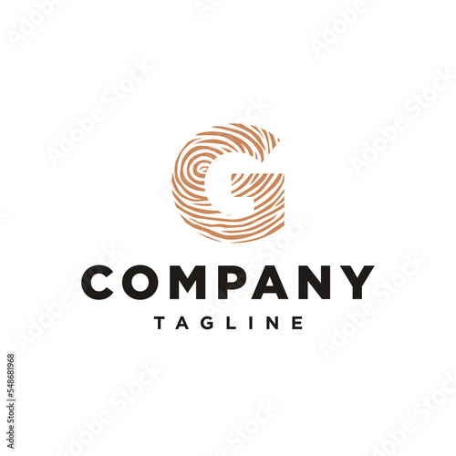 G Letter initial Wood logo inspiration