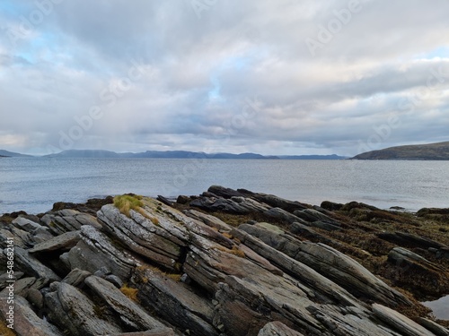 sharp stone formation on the sea shore in northern Norway © Arcticphotoworks