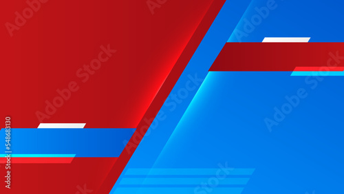 versus vs background with blue and red light, halftone, gradient color for game, battle, fight, competition, match, sport, contest, team, championship, combat, duel, tournament, and 3d effect