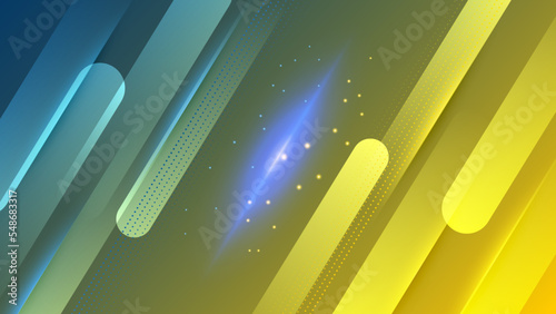 Blue yellow versus vs background. Vector illustration for game, battle, challenge, fight, competition, contest, team, boxing, championship, clash, combat, tournament, conflict, duel, MMA, football