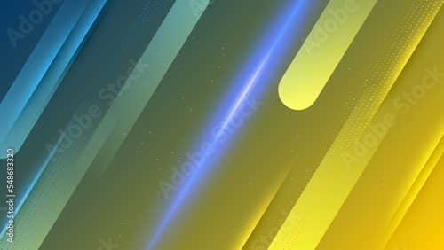 Blue yellow versus vs background. Vector illustration for game, battle, challenge, fight, competition, contest, team, boxing, championship, clash, combat, tournament, conflict, duel, MMA, football